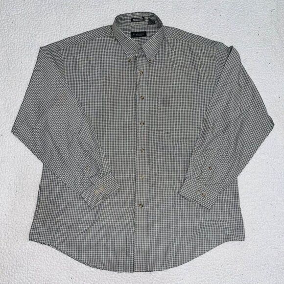 Van Heusen | Long Sleeve Button Down Shirt | Grey | L 16-16.5 - Picture 1 of 4